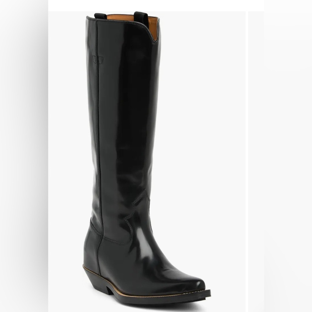 $1550BrandNEW Chloé Nellie Tall Western Boot (Women) BLACK, Size 10.5US / 40.5EU